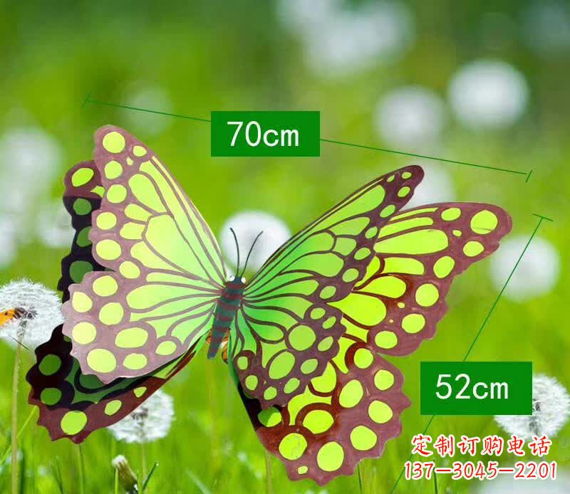 泸州不锈钢蝴蝶雕塑彩色园林的精灵