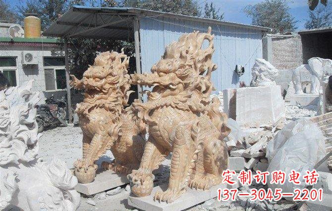 泸州麒麟石雕一个具有传统文化精髓的艺术品