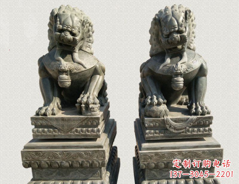 泸州狮子雕塑象征王者风范