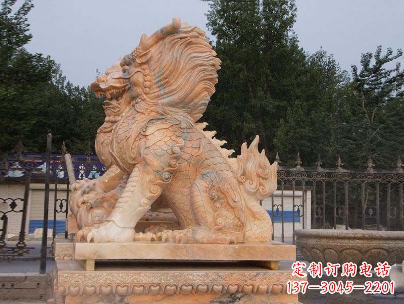 泸州麒麟门口镇宅石雕