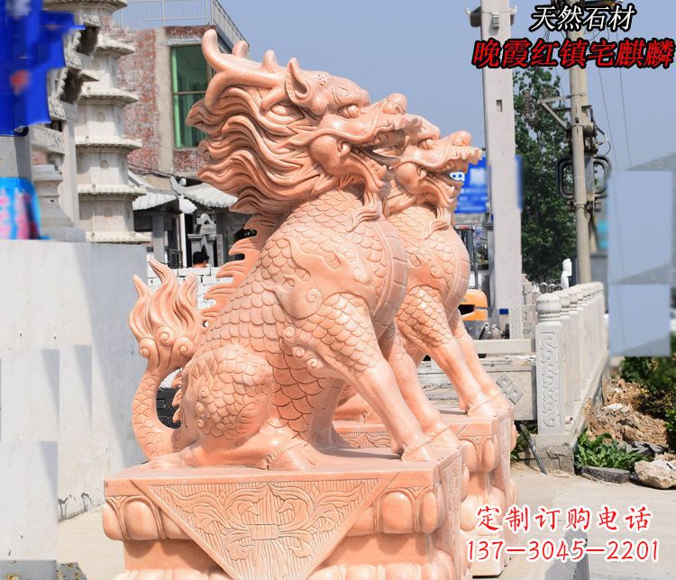 泸州麒麟雕塑——美丽的晚霞之赞