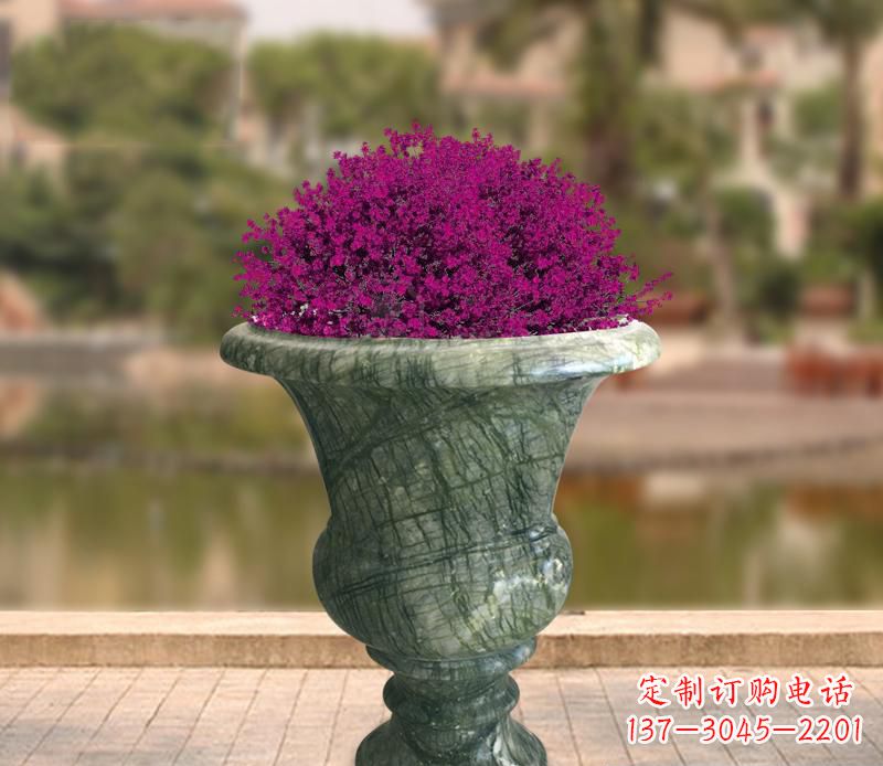 泸州白玉景观花盆雕塑让你的景观更加美观
