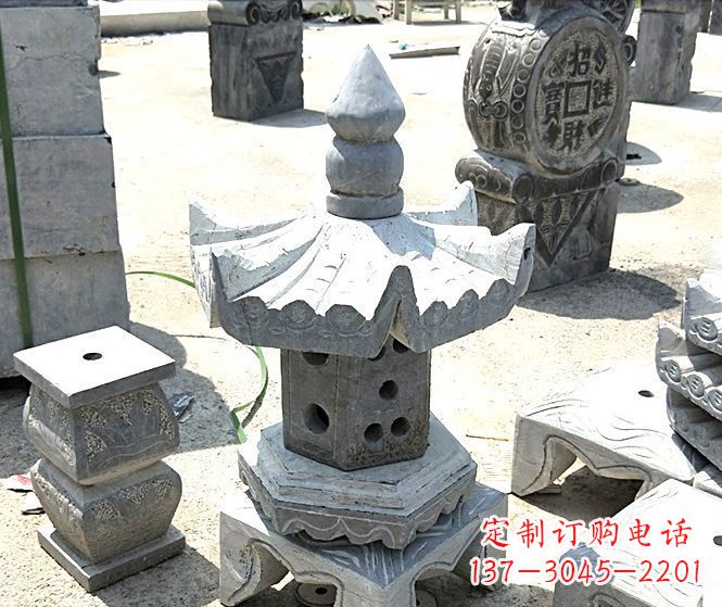 泸州美丽的草坪大理石雕塑石灯