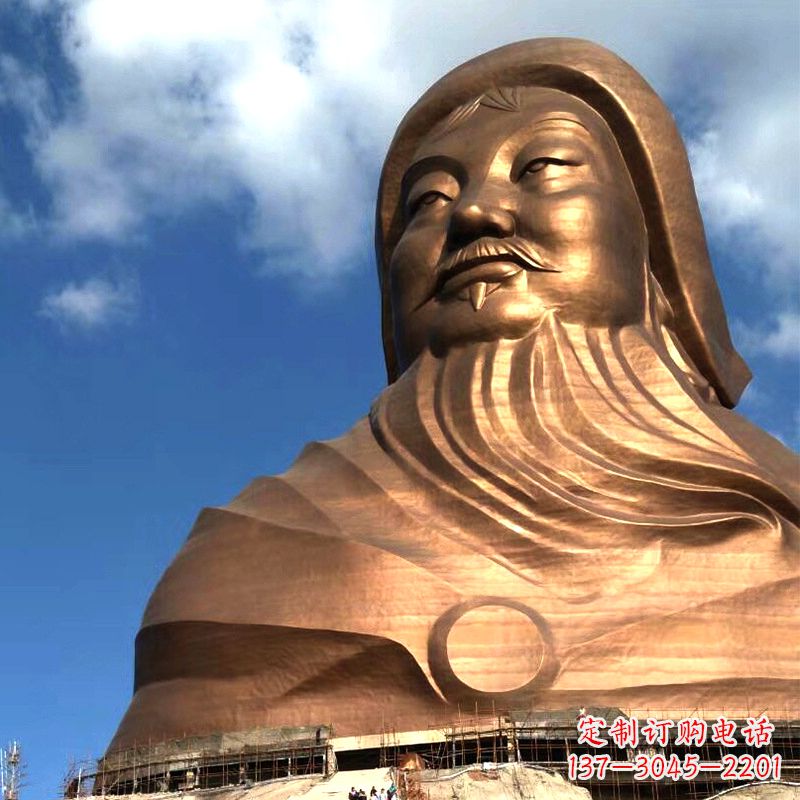 泸州成吉思汗的传奇——大型头像雕塑