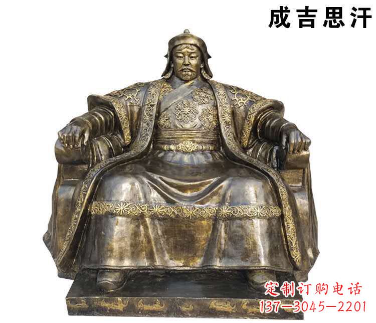 泸州成吉思汗英雄的雕像