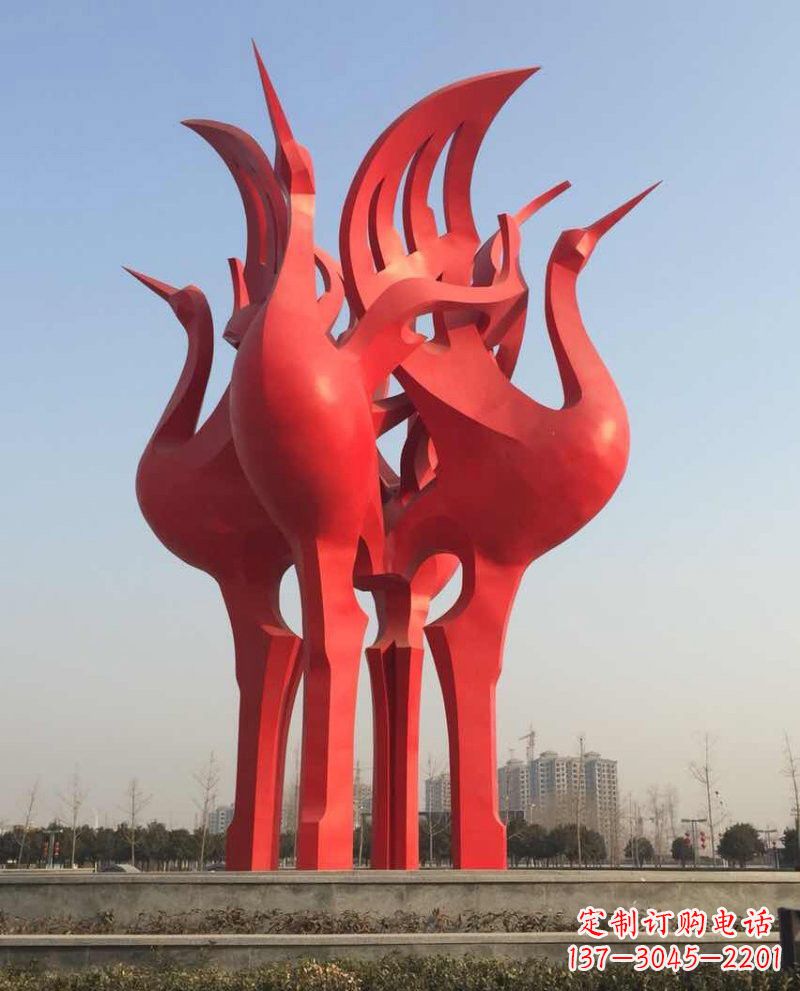 泸州仙鹤雕塑一座城市的标志