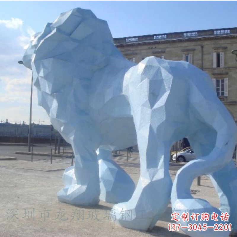 泸州城市街道创意动物狮子景观雕塑摆件
