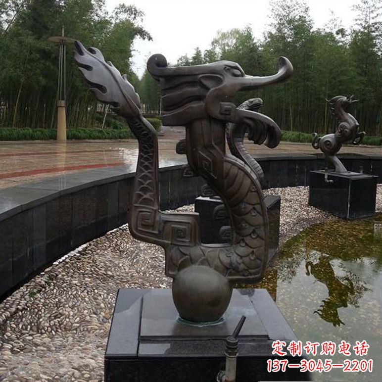 泸州城市十二生肖喷泉雕塑