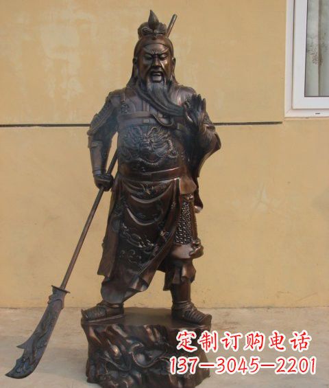 泸州关公雕塑祝福人们的神灵