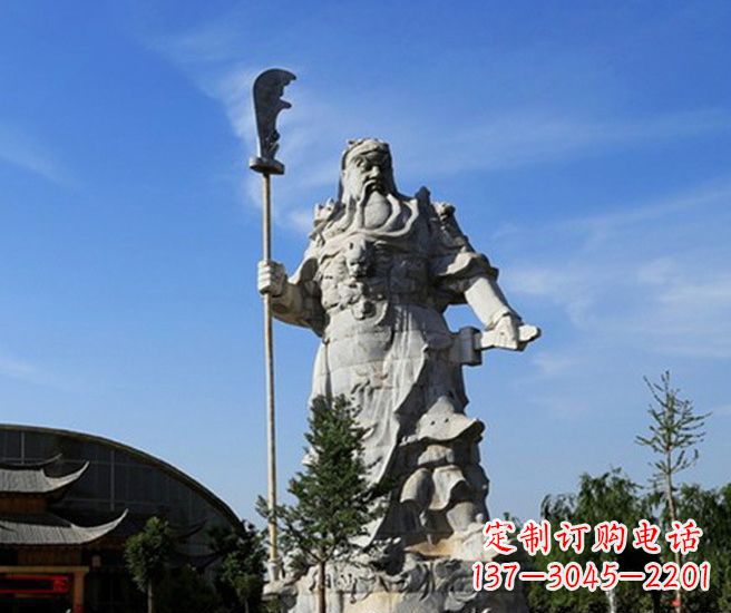 泸州关公雕塑持刀武财神