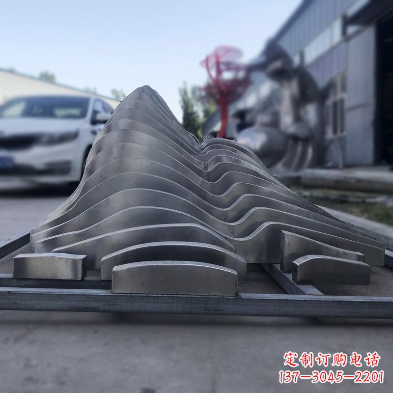泸州不锈钢假山雕塑精致耐用的艺术品