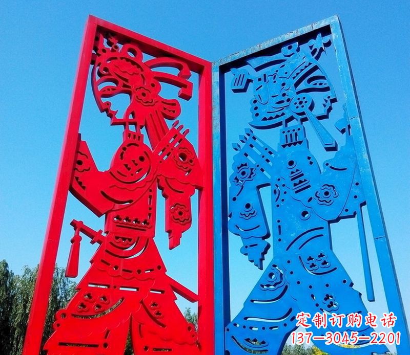 泸州精美的皮影戏雕塑
