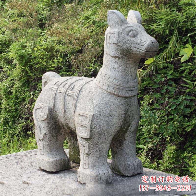 泸州精美的生肖狗石雕摆件