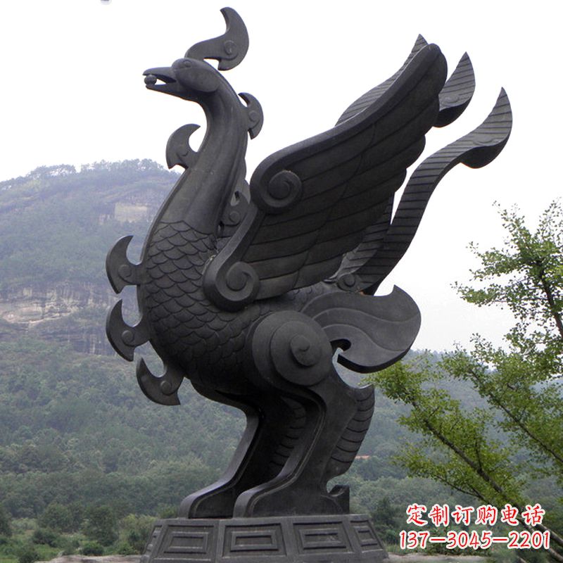 泸州凤凰铜雕传承古神兽之美