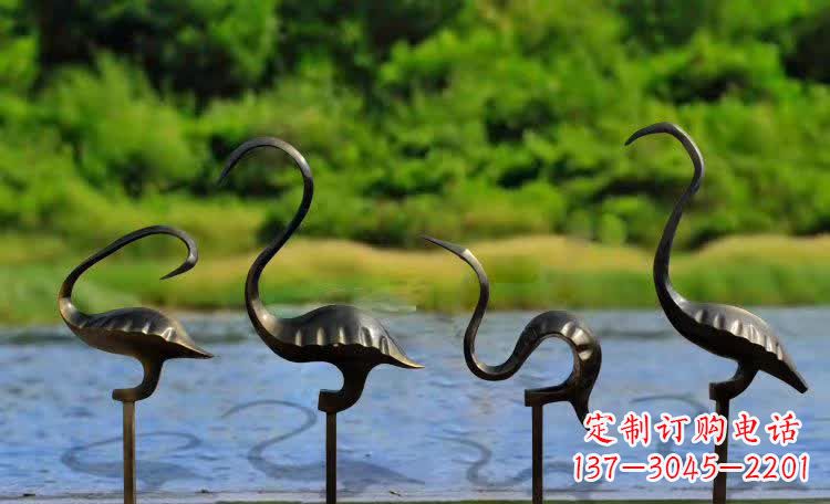 泸州抽象几何仙鹤雕塑