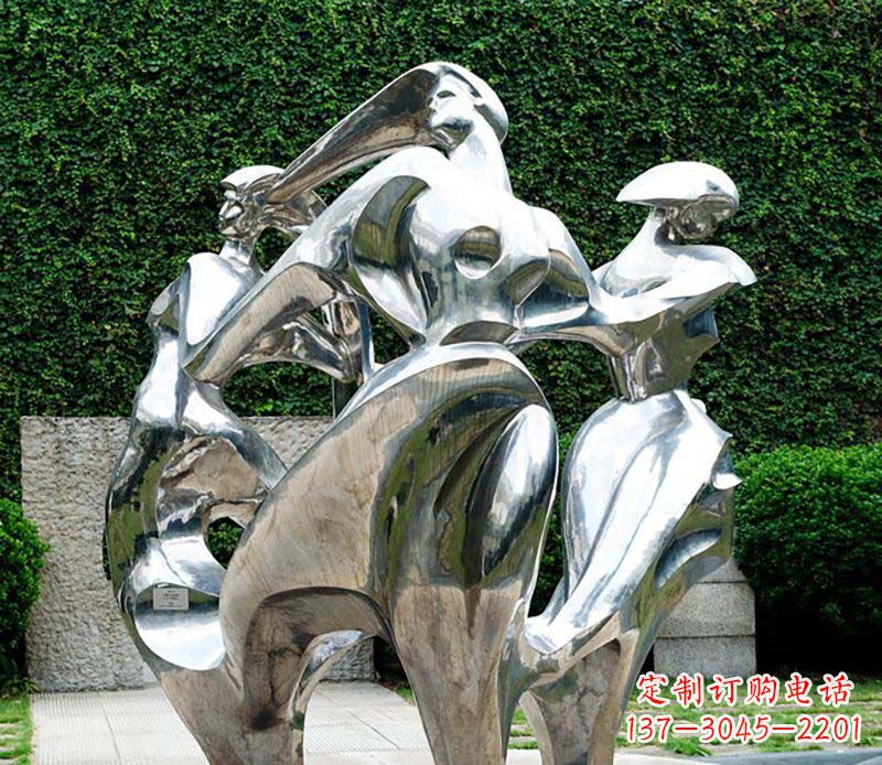 泸州抽象女人不锈钢景观雕塑