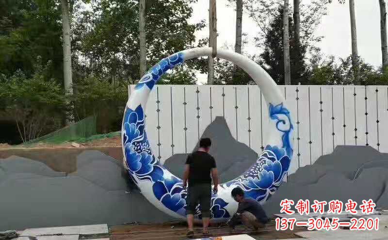 泸州创意月亮雕塑广场雕塑户外摆件