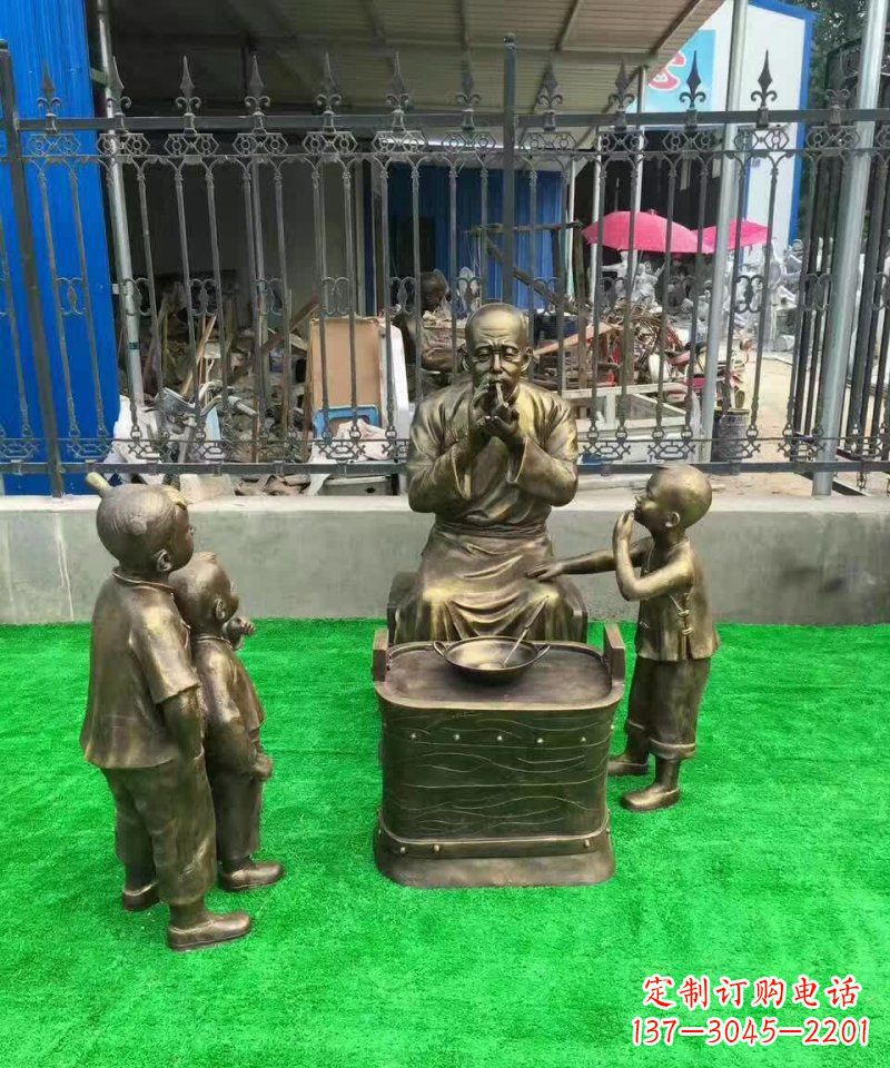 泸州传统糖人铜雕——赞美传统文化的艺术精品