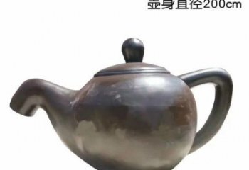 泸州青铜茶壶雕塑——彰显传统文化的艺术精髓