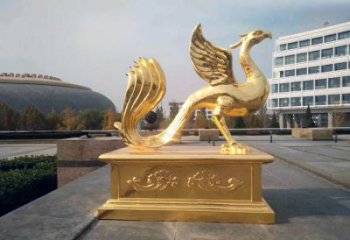 泸州城市广场的朱雀雕塑