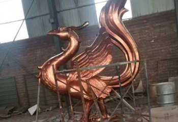 泸州朱雀神兽纯铜陵光神君雕塑