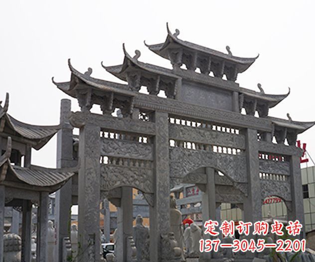 泸州牌坊石雕传承传统文化的艺术精品