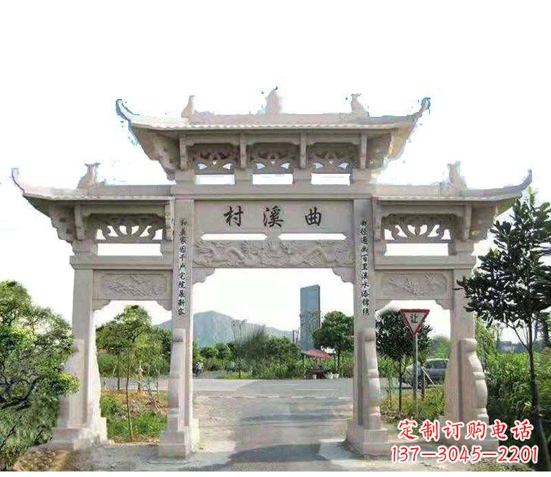 泸州精美牌坊雕塑——村庄的艺术瑰宝
