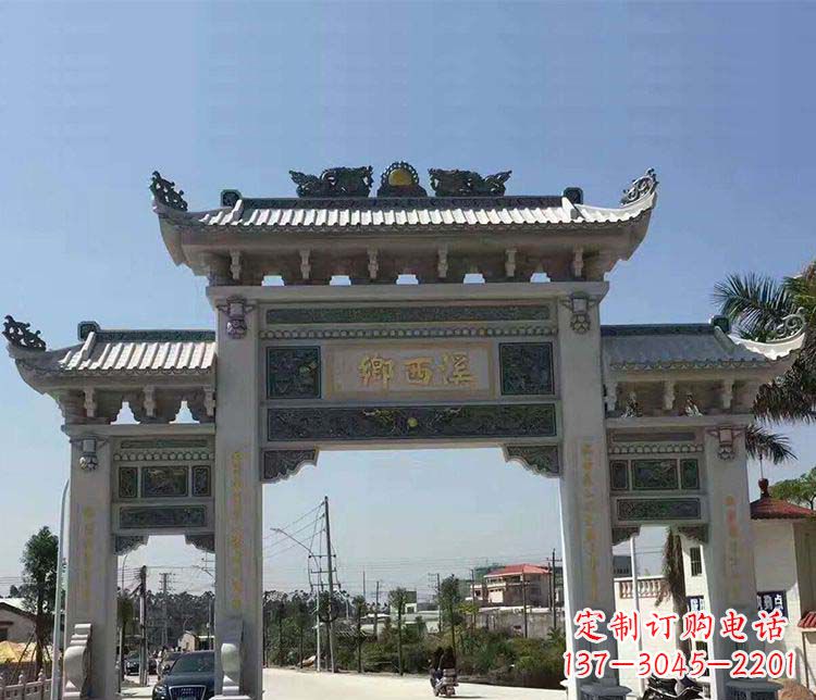泸州石牌坊雕塑——缅怀深厚的历史情谊