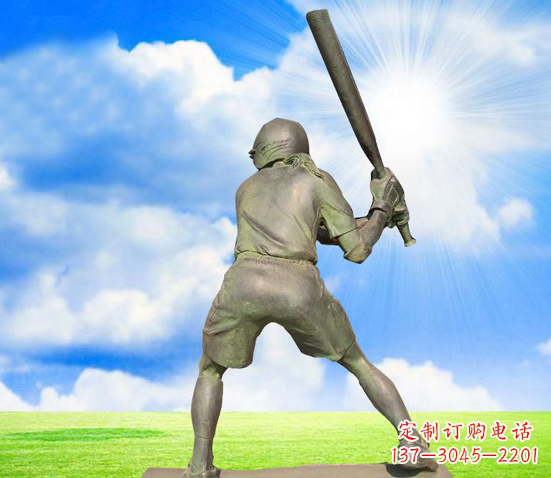 泸州纪念棒球精美的棒球雕塑