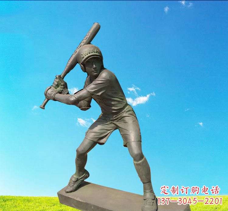 泸州棒球雕塑传承美国传统文化