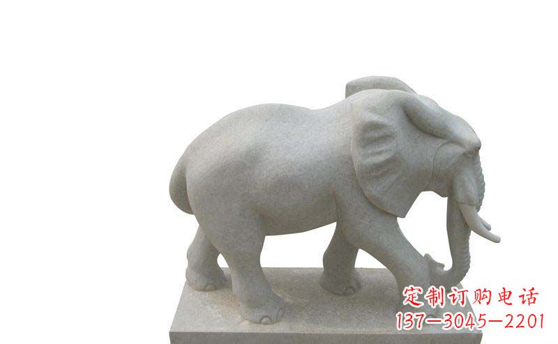 泸州大象雕塑大理石大象公园的精美艺术