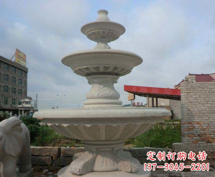 泸州喷泉雕塑灵动精致的大理石美