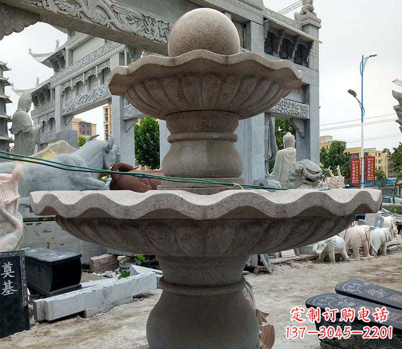 泸州大理石多层喷泉石雕
