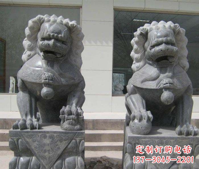 泸州大理石雕刻的狮子雕塑