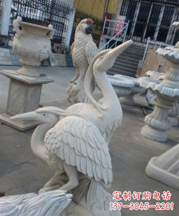 泸州中领雕塑仙鹤石雕