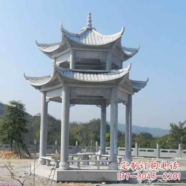 泸州高雅大理石凉亭雕塑