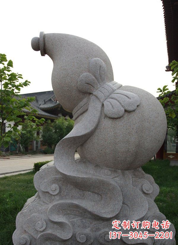 泸州中领雕塑大理石葫芦雕塑构筑完美建筑