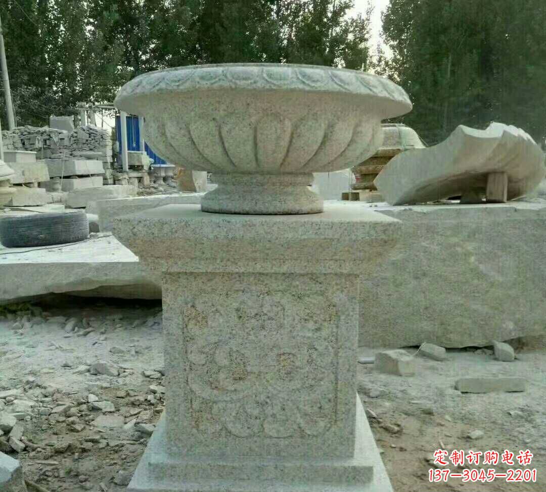 泸州大理石花盆雕塑