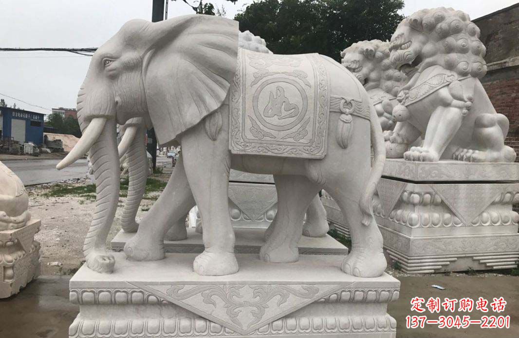 泸州大理石大象雕塑