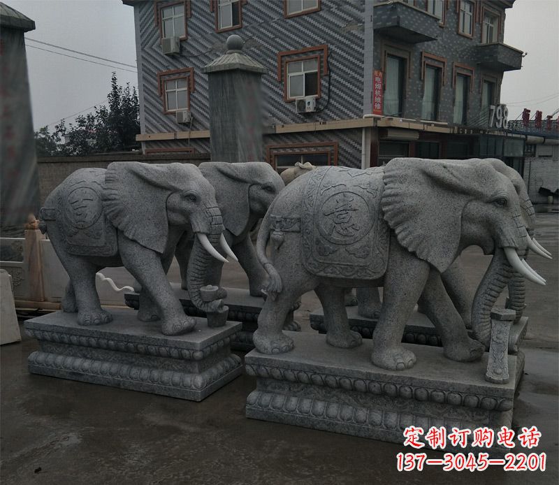 泸州唯美雕刻大象雕塑