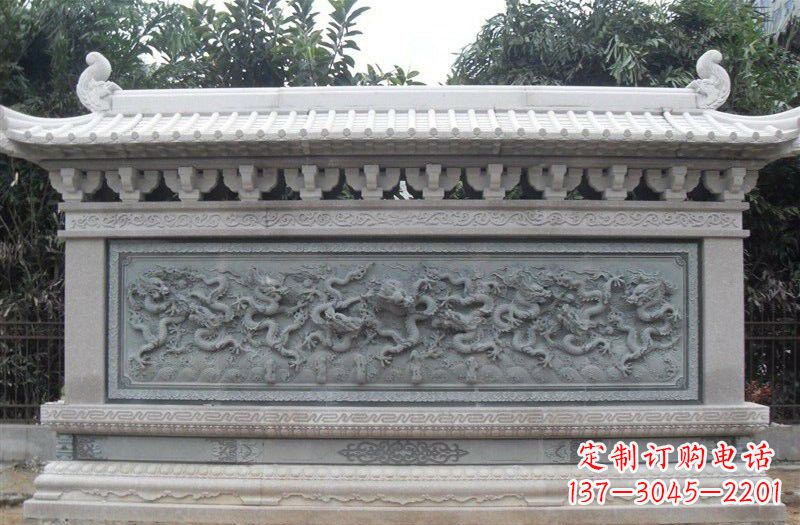 泸州大理石九龙壁雕塑