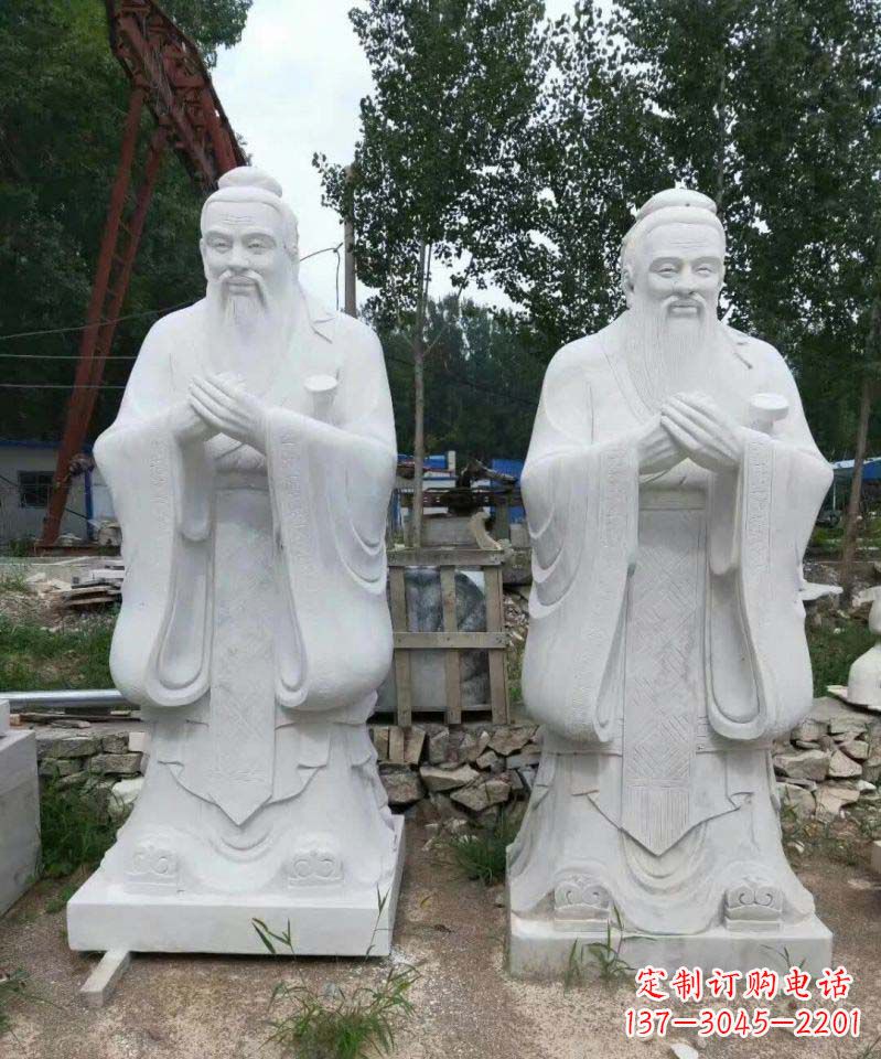 泸州高雅大理石孔子雕塑