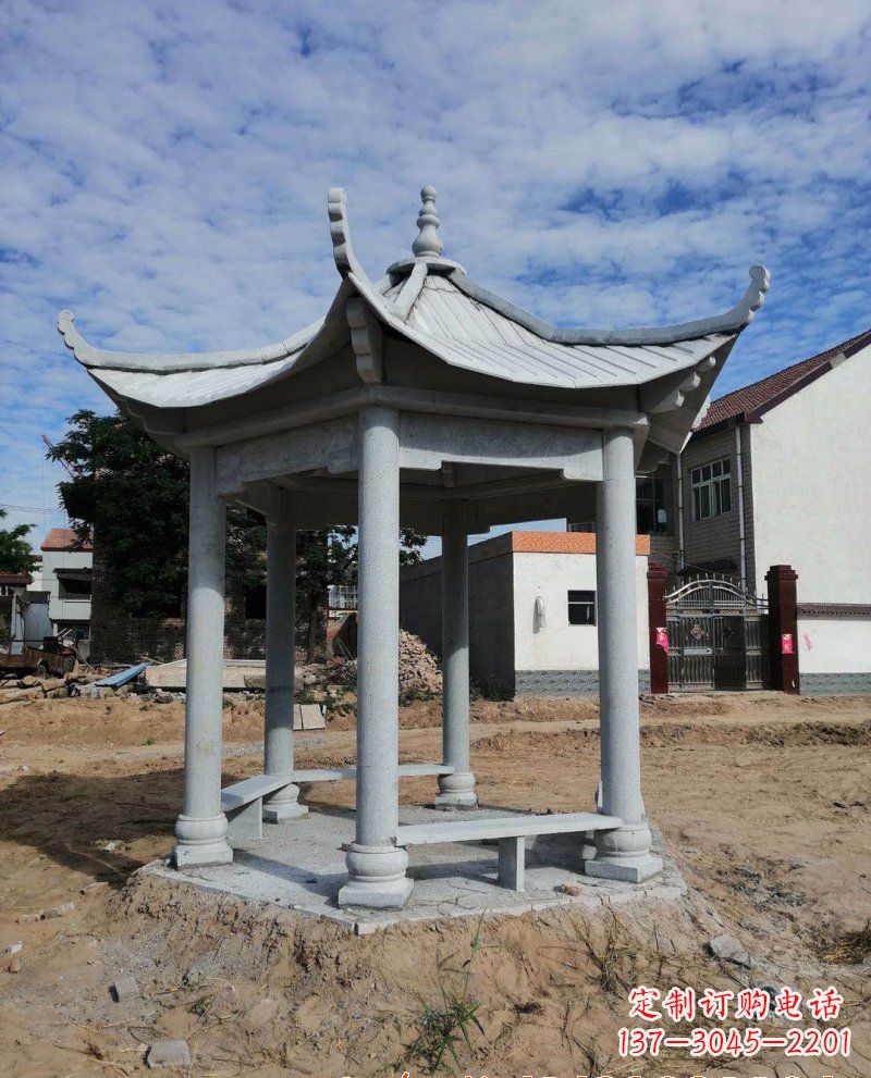 泸州典雅大理石凉亭雕塑