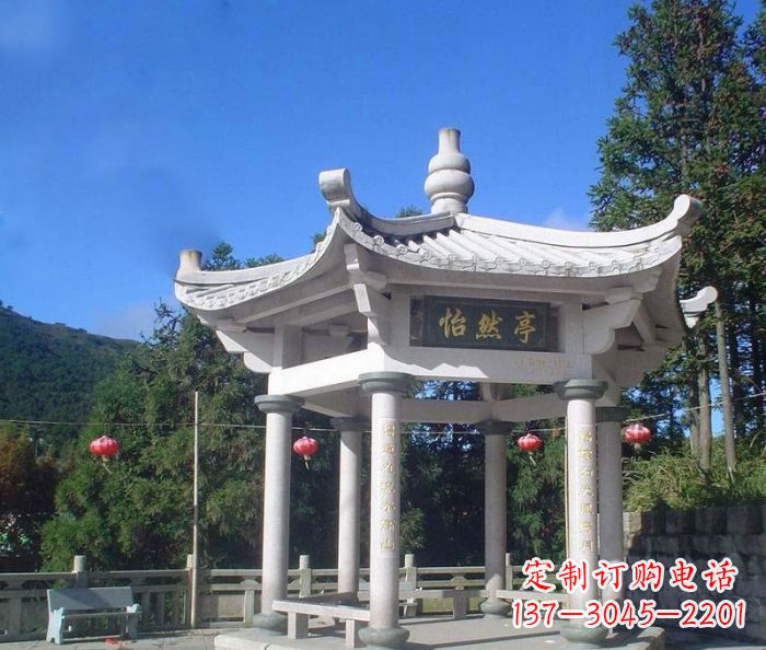 泸州精美大理石凉亭雕塑