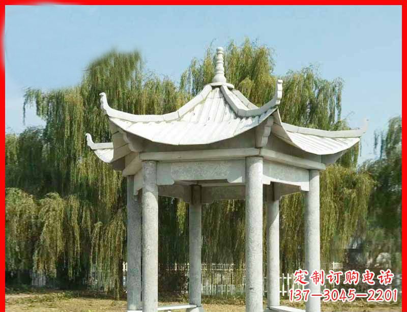 泸州精美大理石凉亭雕塑