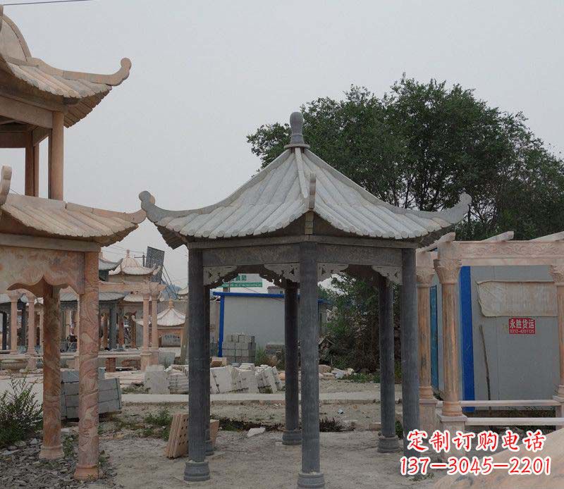 泸州大理石凉亭精美石雕