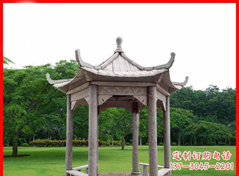 泸州精致大理石凉亭雕塑