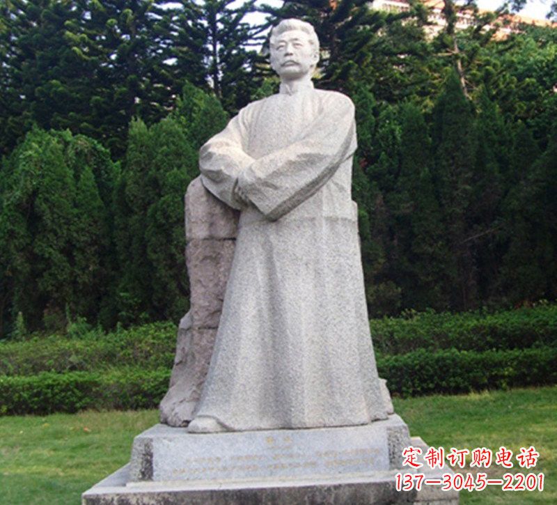 泸州精美独特的鲁迅大理石雕塑