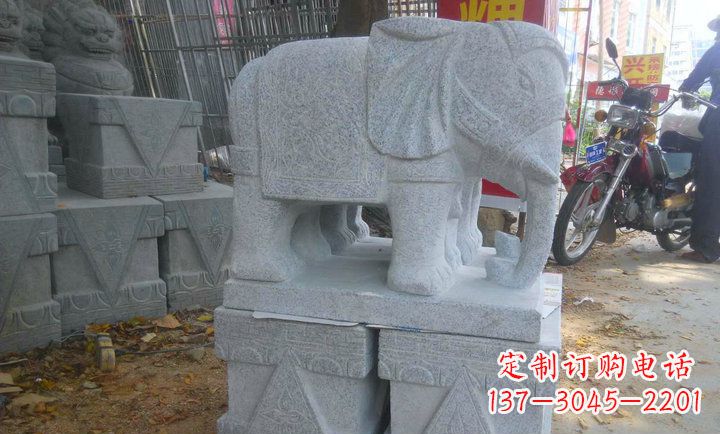 泸州中领雕塑大象招财镇宅石雕