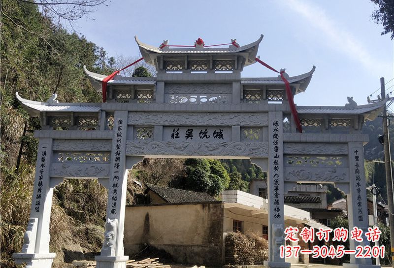 泸州大理石牌坊雕塑尊贵雕塑,永久保存
